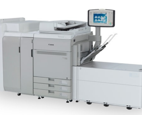 A shot of printing equipment from Canon