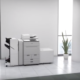 Shot of a white printer in an office setting