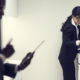 Image of three lawyers in office printing room