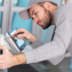 Worker repair printer